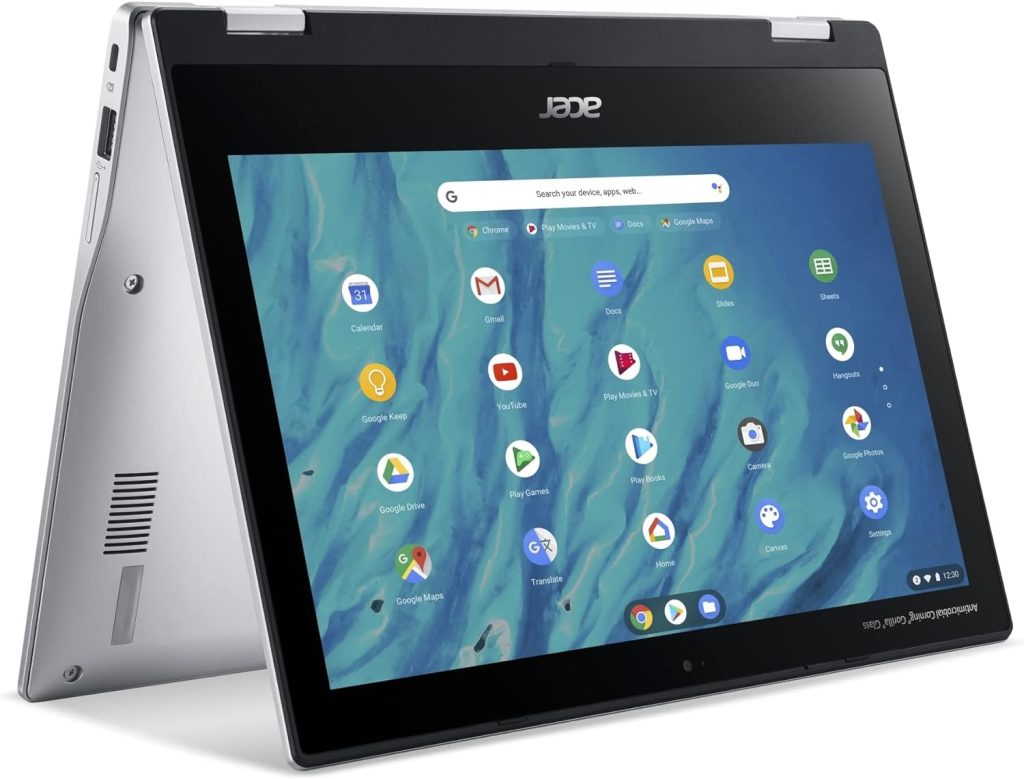 Acer Spin 311-2H 11.6 2-in-1 Touchscreen Chromebook (Intel 4-Core Celeron N4000, 64GB eMMC, 4GB RAM, Stylus, Webcam, IPS) Flip Convertible Home  Education Laptop, IST Computers Pen, Chrome OS