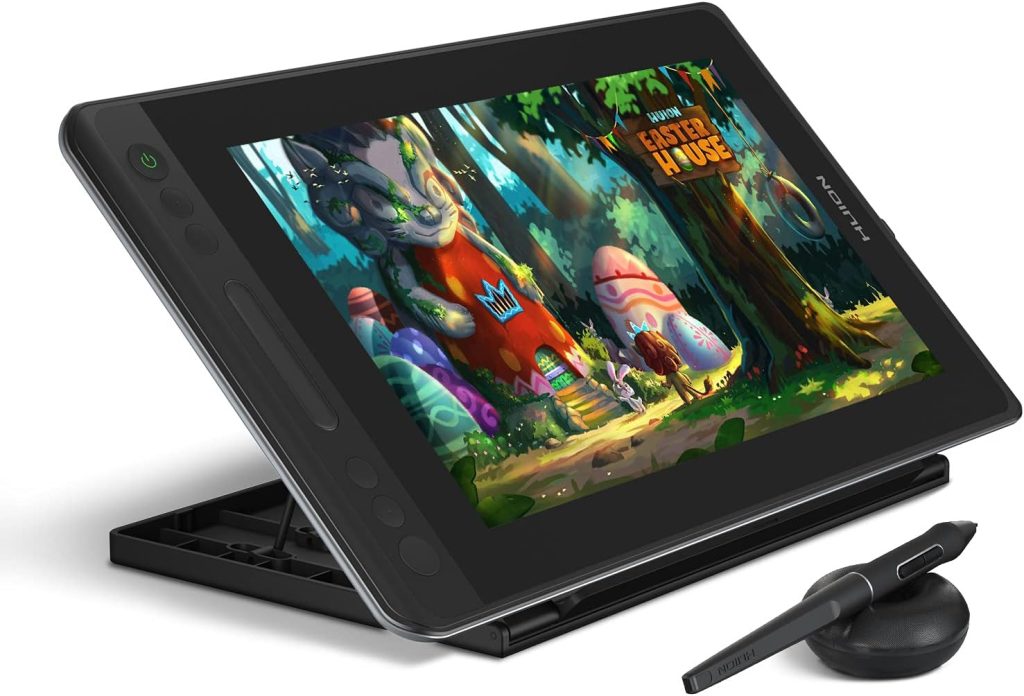 HUION KAMVAS Pro 13 Graphics Drawing Monitor with Stand, Full-Laminated Anti-Glare Screen Battery-Free Stylus 8192 Pen Pressure - 13.3 Inch Pen Tablet Display for Linux, Windows and Mac