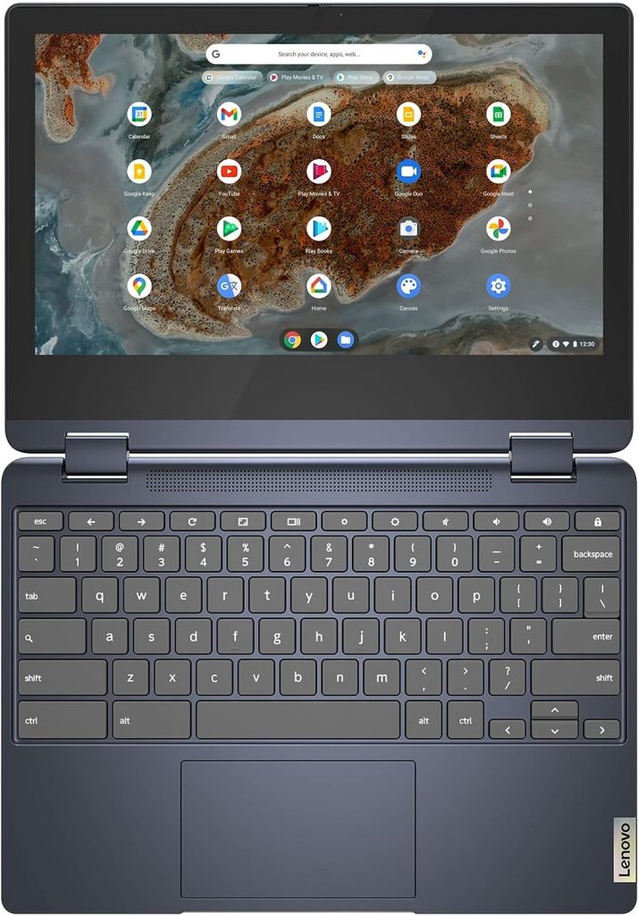 Lenovo 2022 IdeaPad Flex 3 11.6 HD 2-in-1 Touchscreen Chromebook (8-Core MediaTek MT8183, 4GB RAM, 64GB eMMC, Stylus, Webcam) Flip Convertible Home Education Laptop, IST Computers Pen, Chrome OS