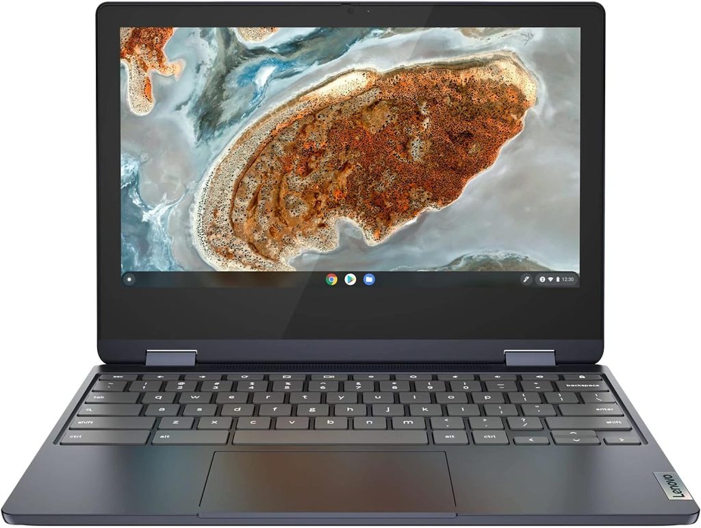 Lenovo 2022 IdeaPad Flex 3 11.6 HD 2-in-1 Touchscreen Chromebook (8-Core MediaTek MT8183, 4GB RAM, 64GB eMMC, Stylus, Webcam) Flip Convertible Home Education Laptop, IST Computers Pen, Chrome OS