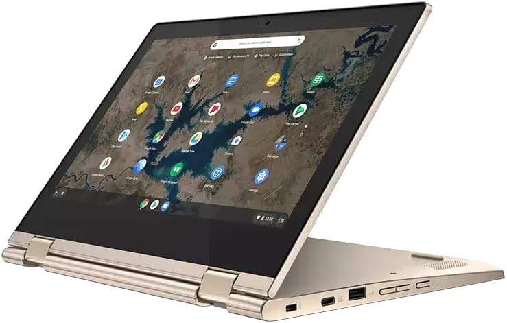 Lenovo Chromebook Flex 3 2-in-1 Convertible Laptop in Almond Intel Processor 64GB eMMC 4GB 11.6in IPS Touchscreen BT Webcam iSlik Pen (Flex 3 - Renewed)